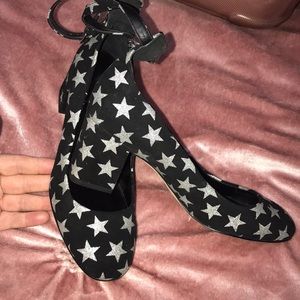 Rebecca mink off black with grey stars new